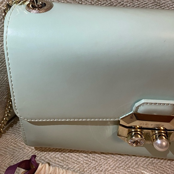 Ted Baker Crystal and Pearl Lock XBody In Green - Picture 6 of 16